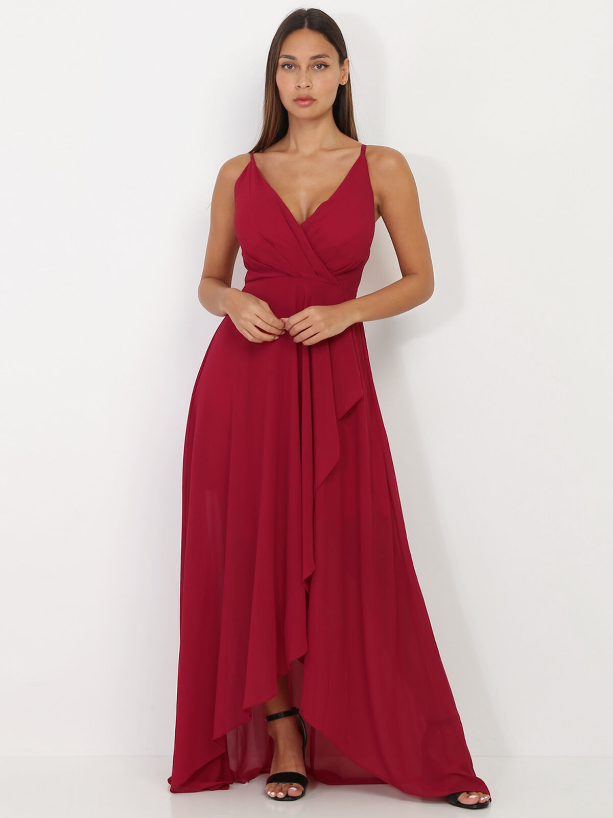 Robe de soirée longue- Rouge