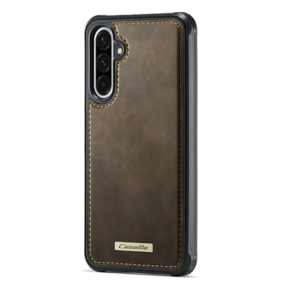 Samsung Galaxy A56 2in1 Leder Tasche   Magnet Hardcase Karten Etui MagSafe-Modul (RFID Schutz) - Braun