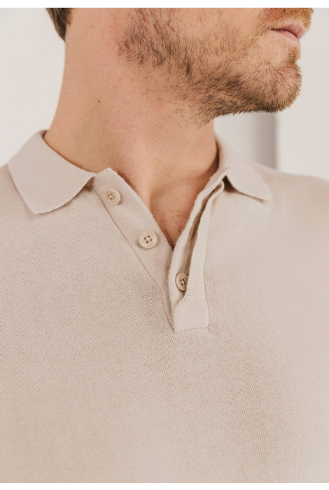 State of Art beige heren polo