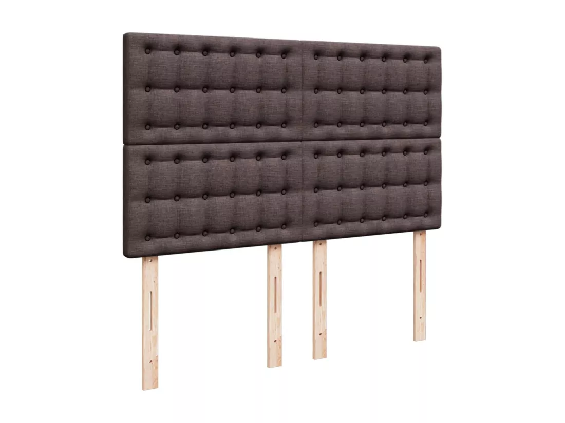 Sommier tapissier avec matelas Marron foncé 160x200 cm