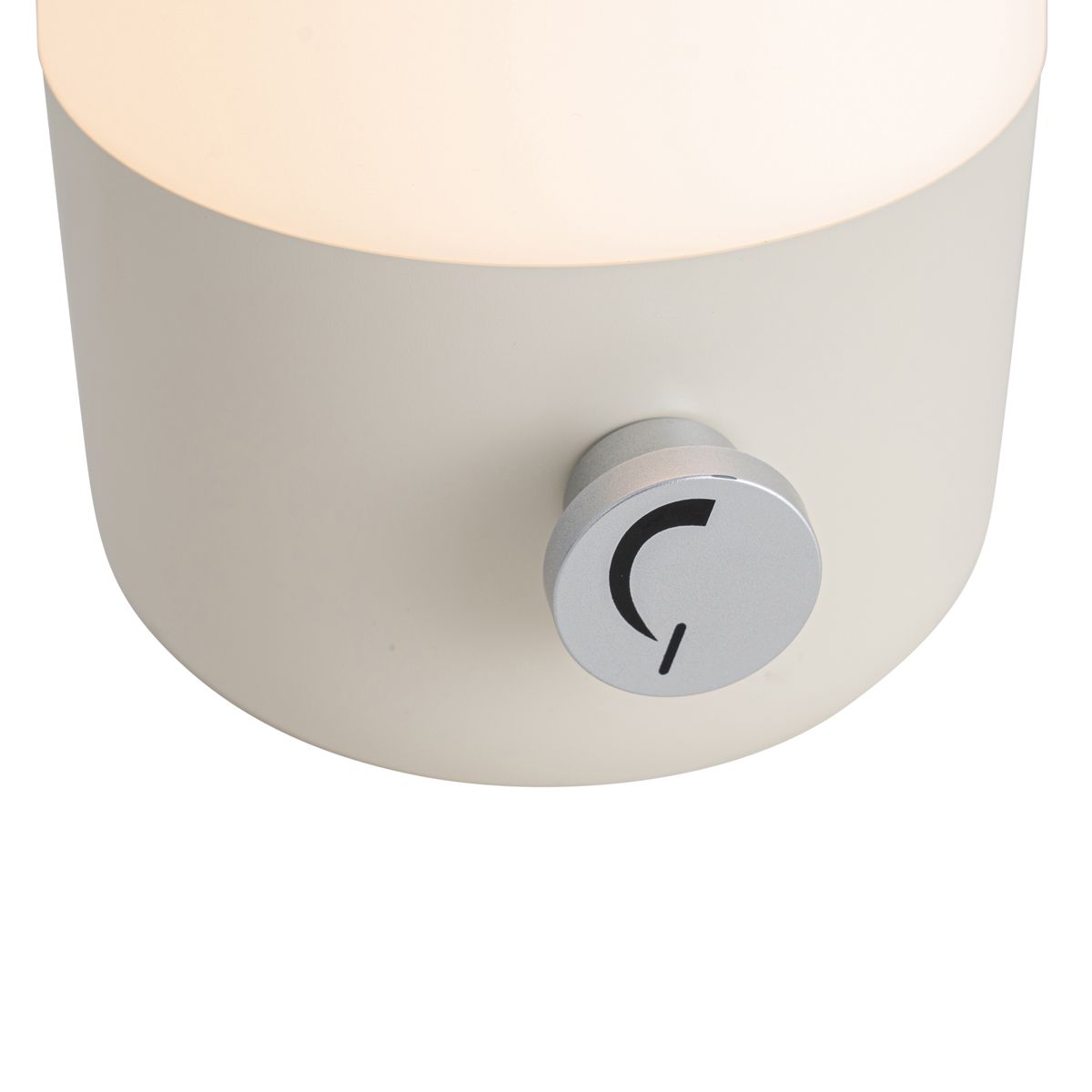 Set van 2 buiten tafellampen beige met wit incl. LED oplaadbaar - Haard