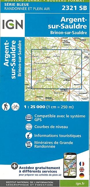 IGN - 2321 SB ARGENT SUR SAULDRE 1 25 000