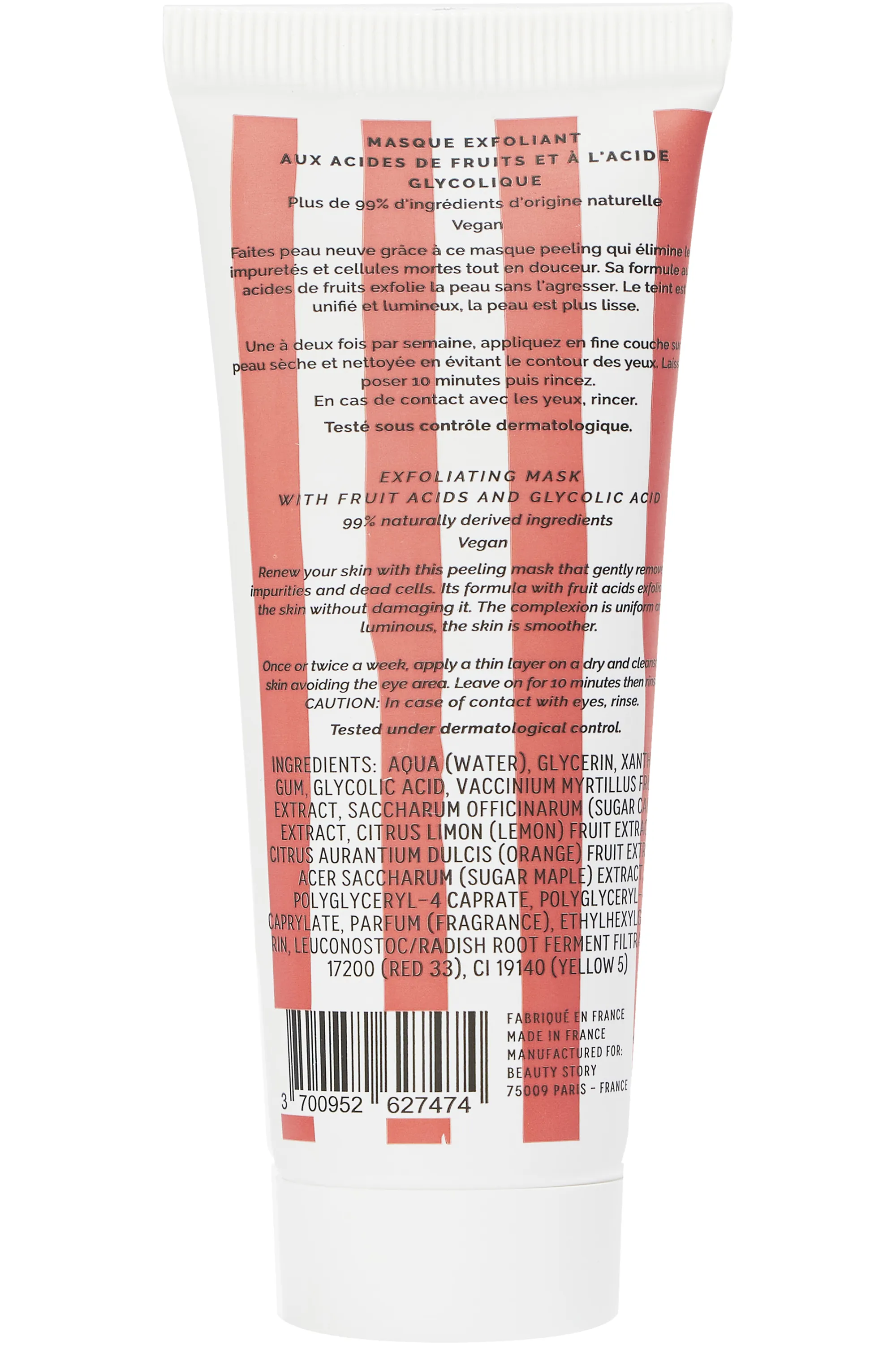 Imparfaite Masque peeling pour peaux rayonnantes-50 ml