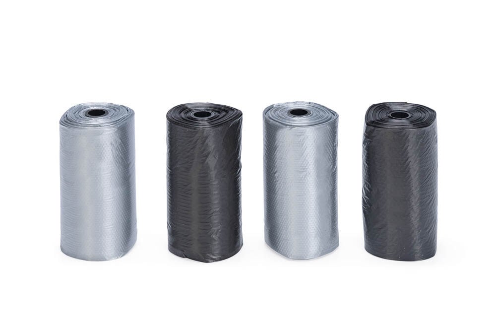 Beeztees Navulling - Poepzakjes - 80 Stuks - Zwart Grijs