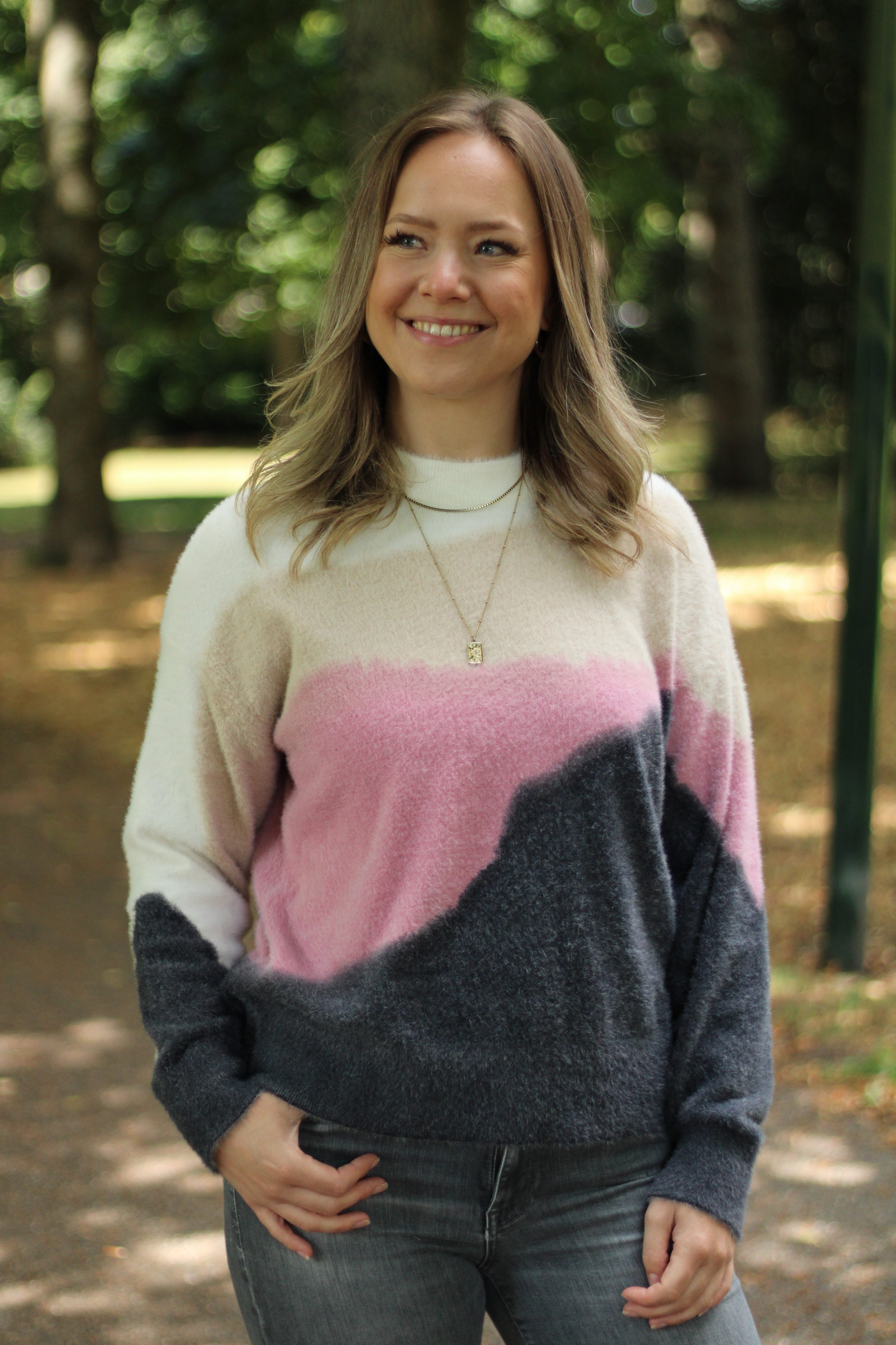 Rino & Pelle - Berdie Sweater With Print - Pink Watercolour