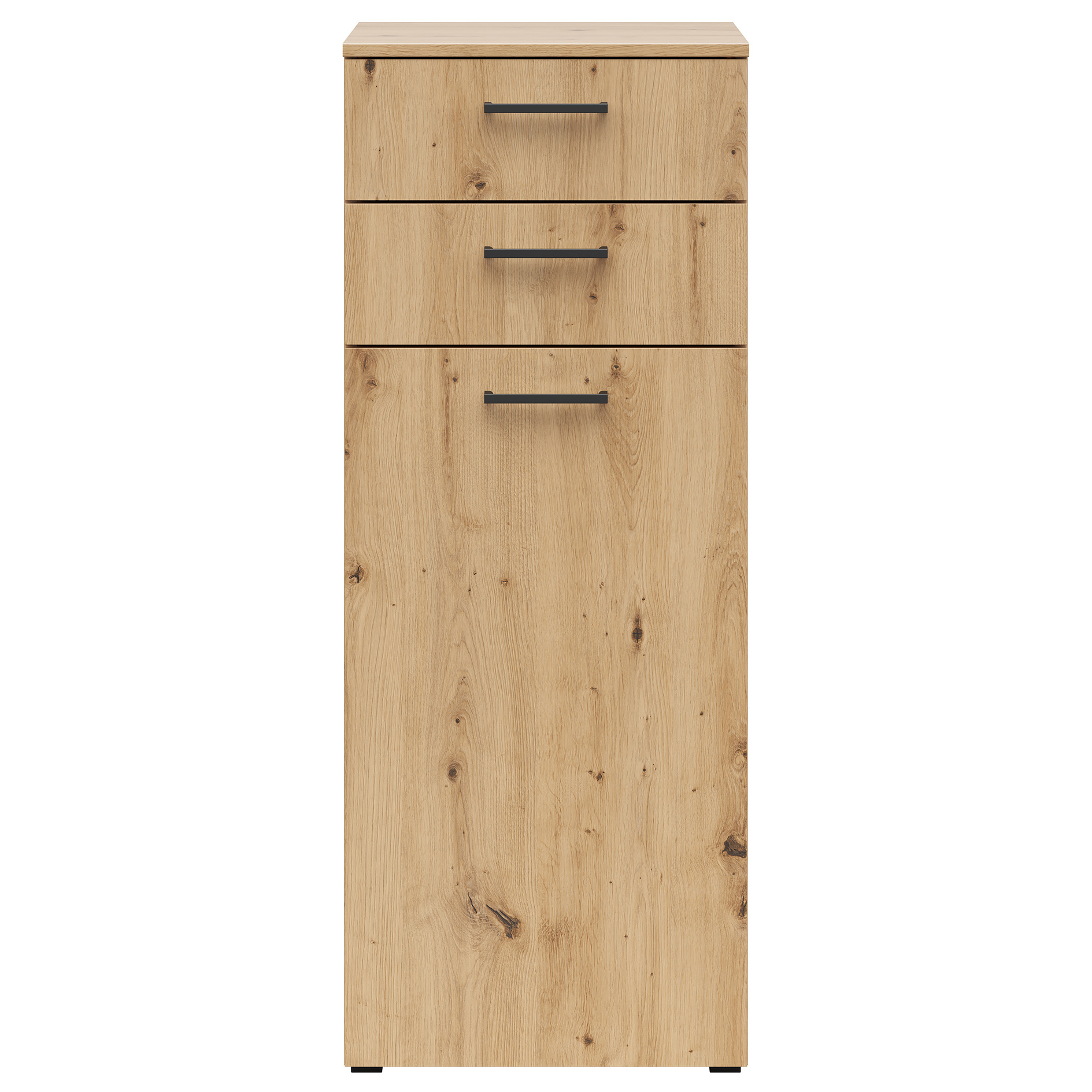 Kommode - Artisan Eiche - eine Tür - 2 Schubkästen - 45 cm