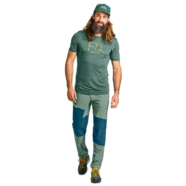 T-shirt randonnée ORTOVOX 120 COOL TEC MTN LOGO TS M DARK PACIFIC BLEND