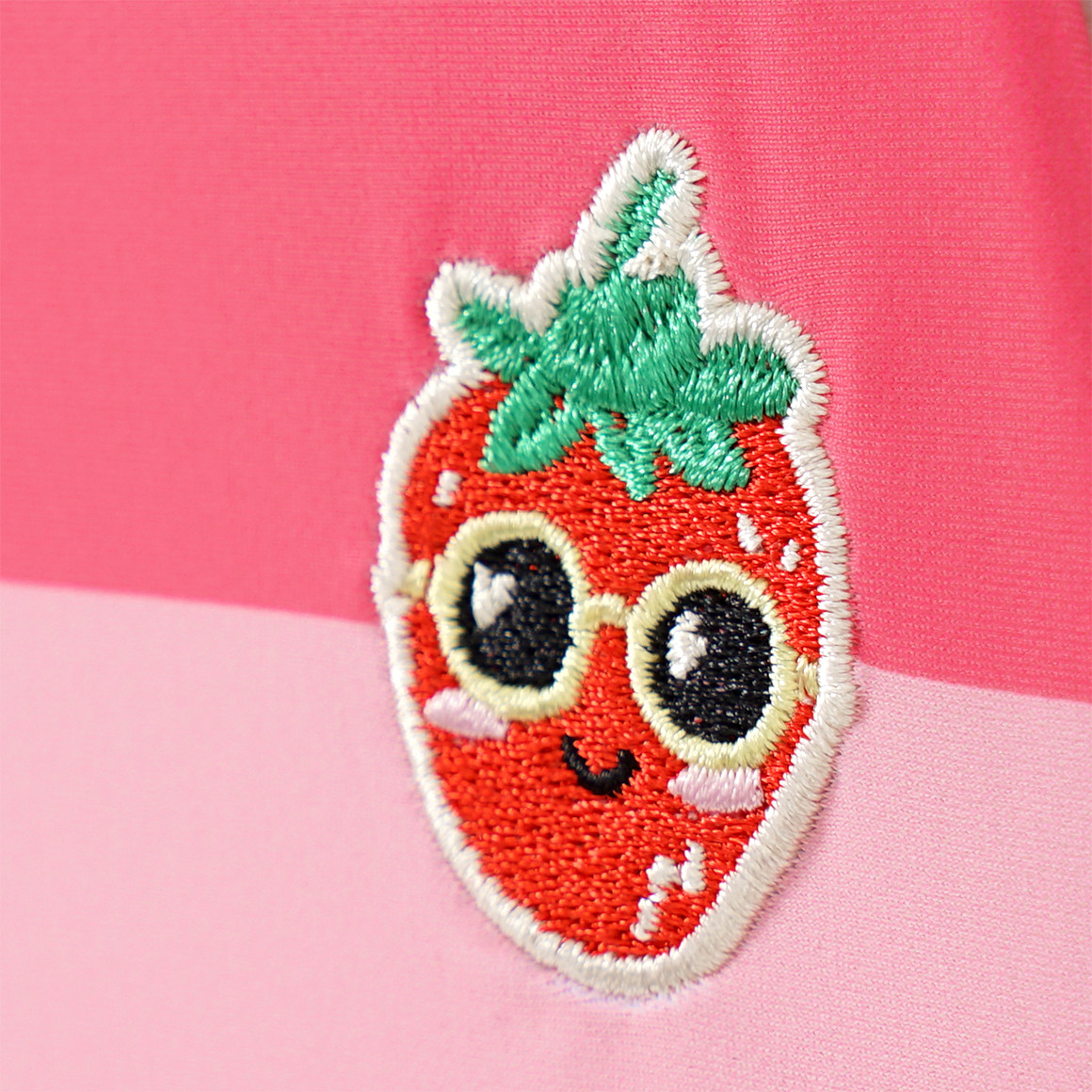 Famy Mädchen Badeanzug mit Streifen pink / rosa