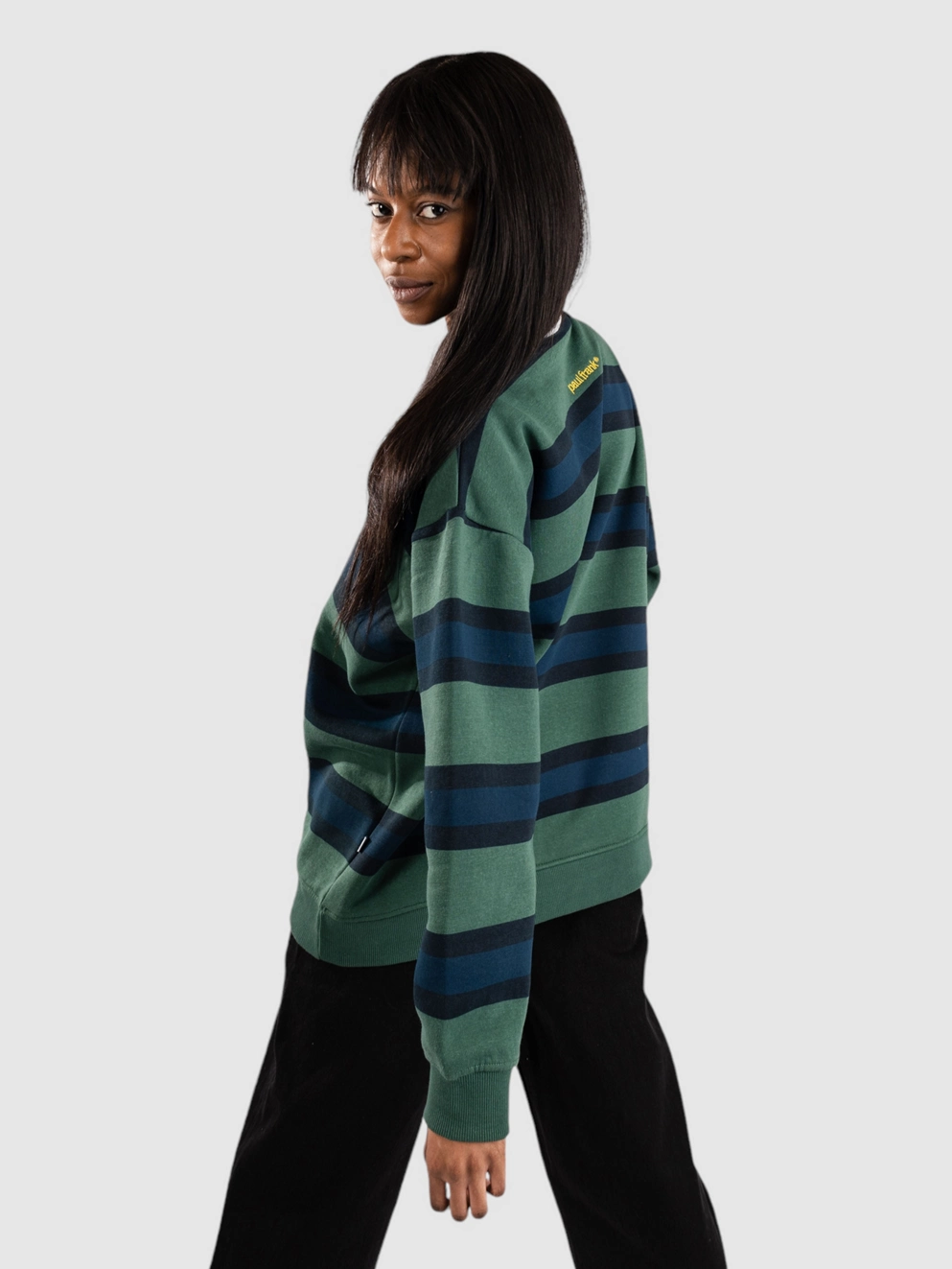 Daisy Street x Paul Frank Embroidered Varsity Rugby Sweat Long Sleeve multi