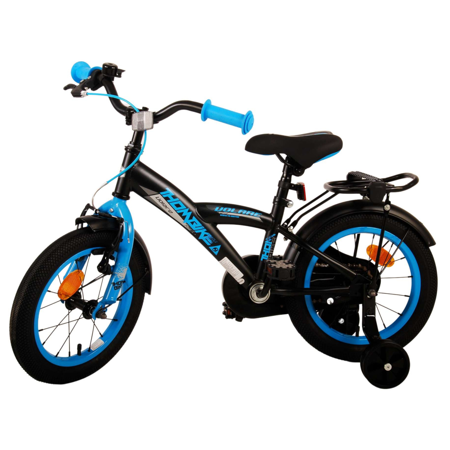 Volare Thombike Fiets - 14 inch - Zwart Blauw