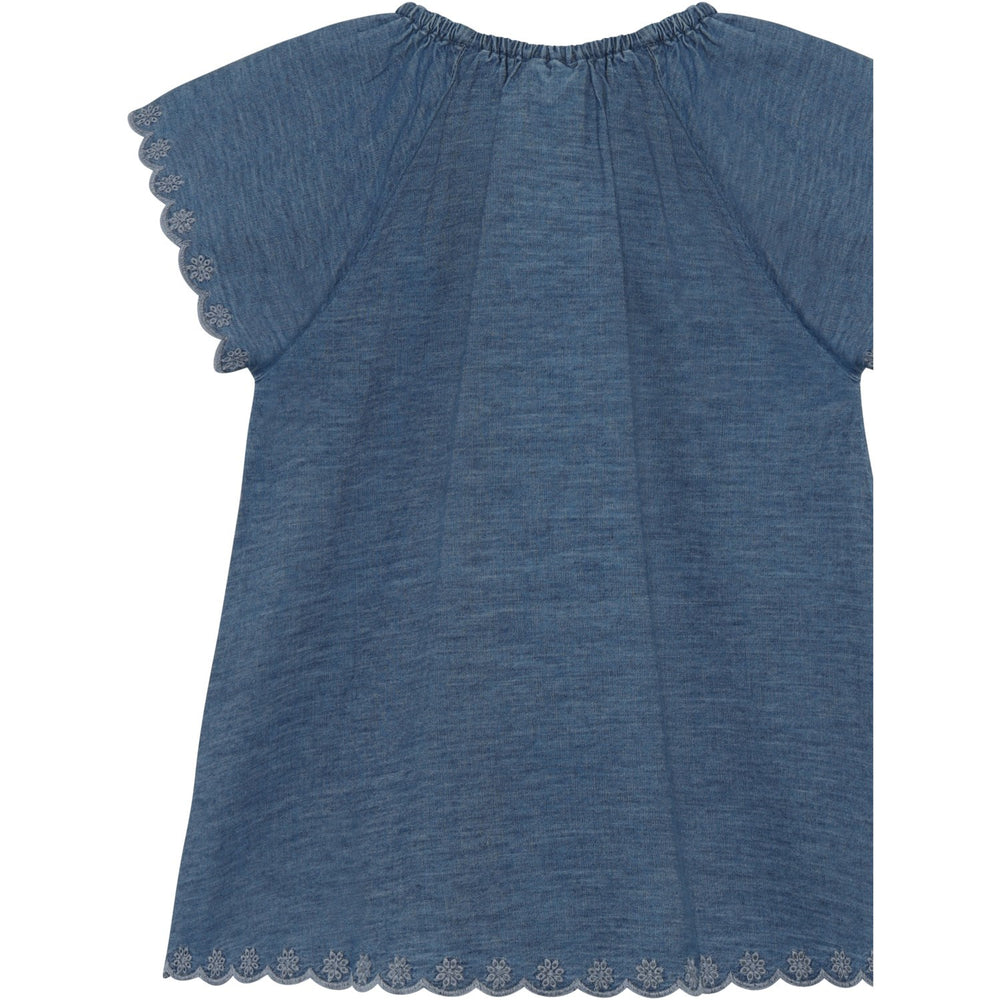 Køb Minymo Faded Denim Bluse Ss Chambrey