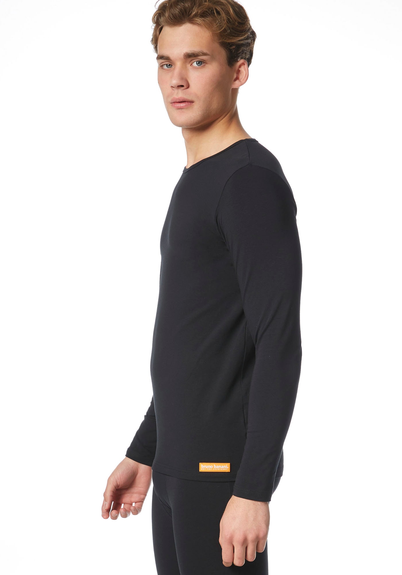 Bruno Banani Unterhemd »Warm Up« mit kontrastfarbenen Markenlabel