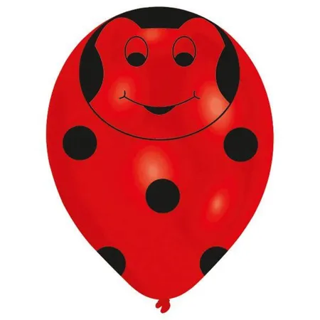 amscan 6 Latexballons Globaldruck Käfer 27,5 cm