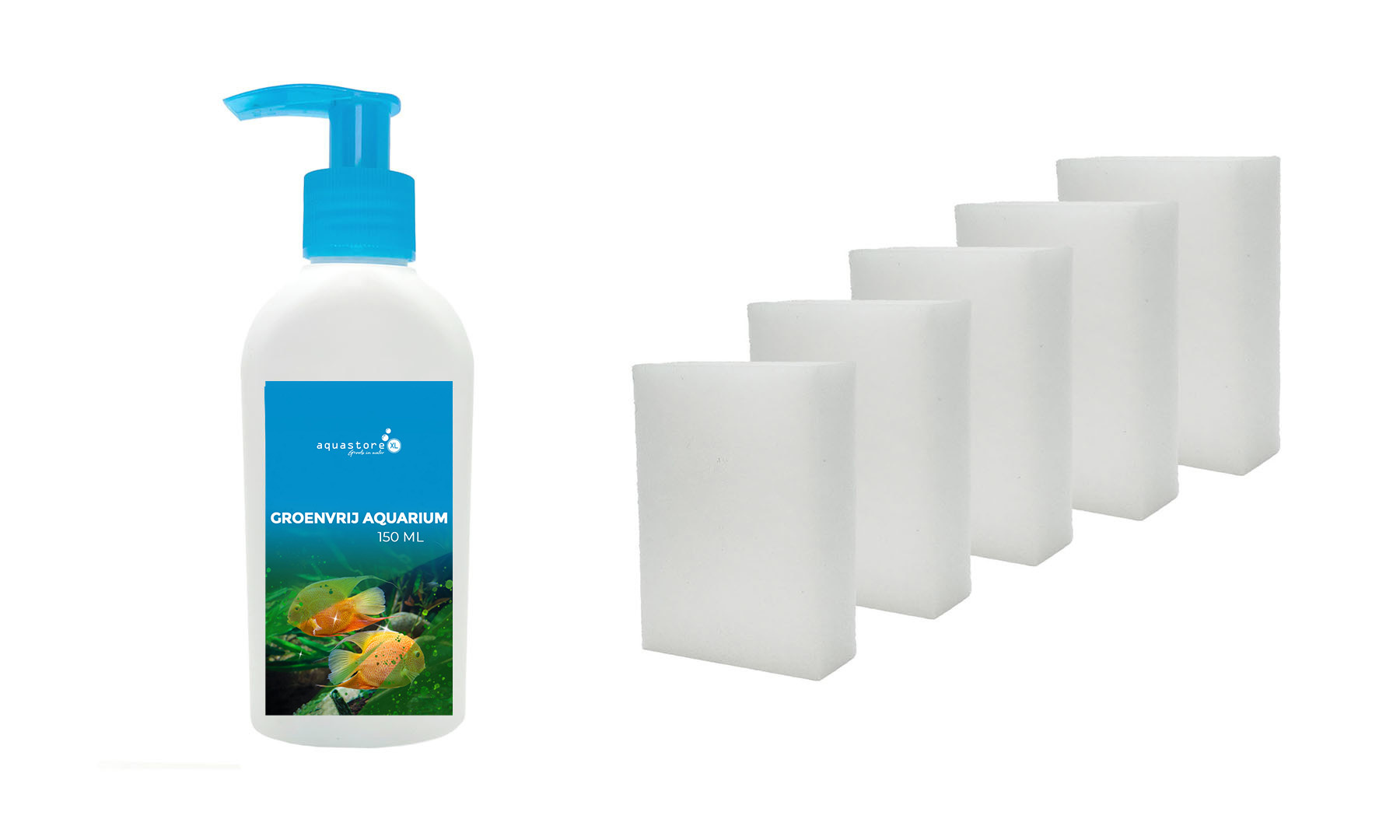 AquastoreXL Groenvrij Bundel | anti alg aquarium