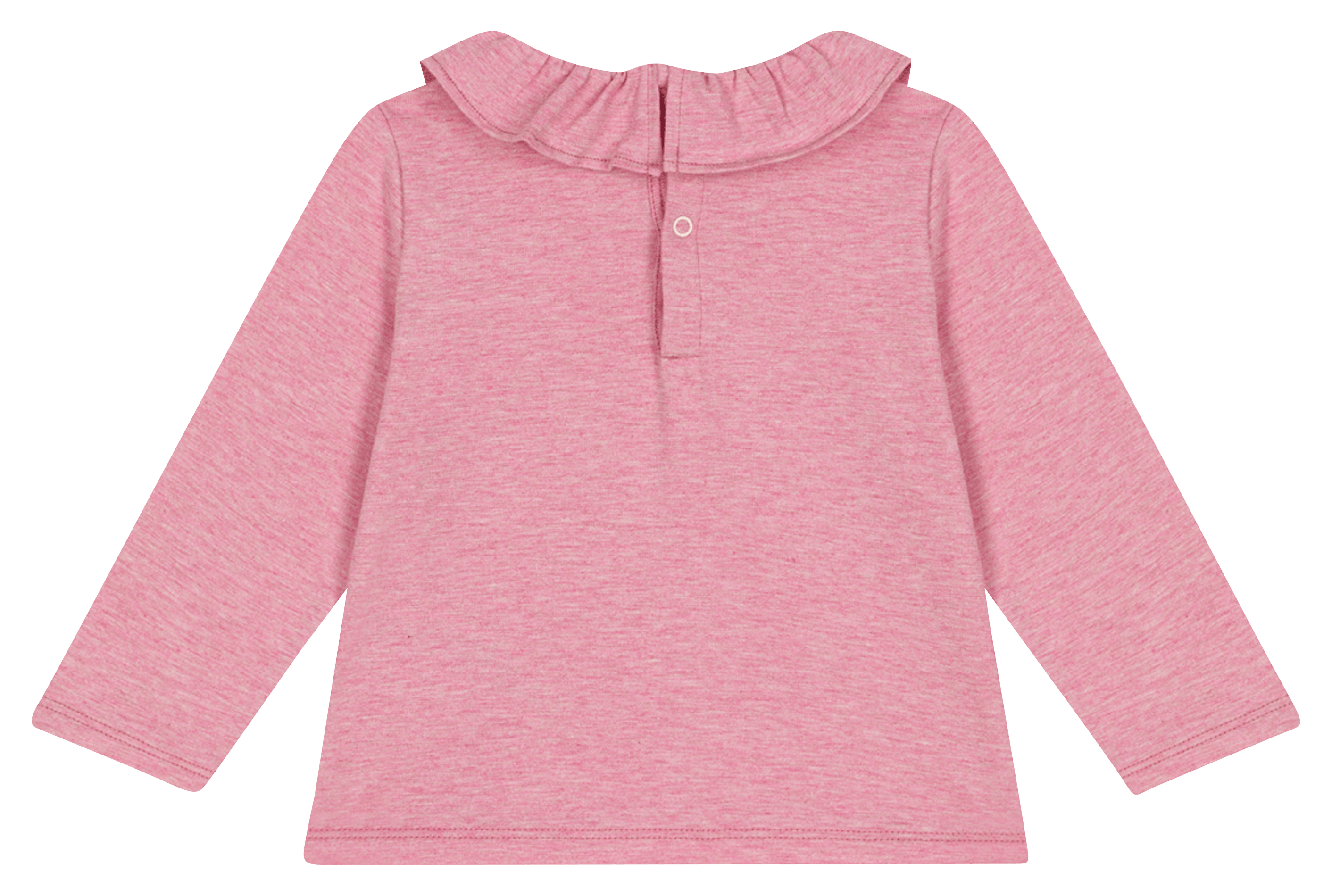 Blouse ample col rond en coton | Rose
