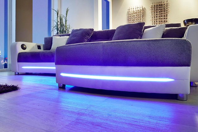 Jockenhöfer Gruppe Ecksofa »Laredo L-Form« inklusive RGB-LED-Beleuchtung und Bluetooth-Soundsystem