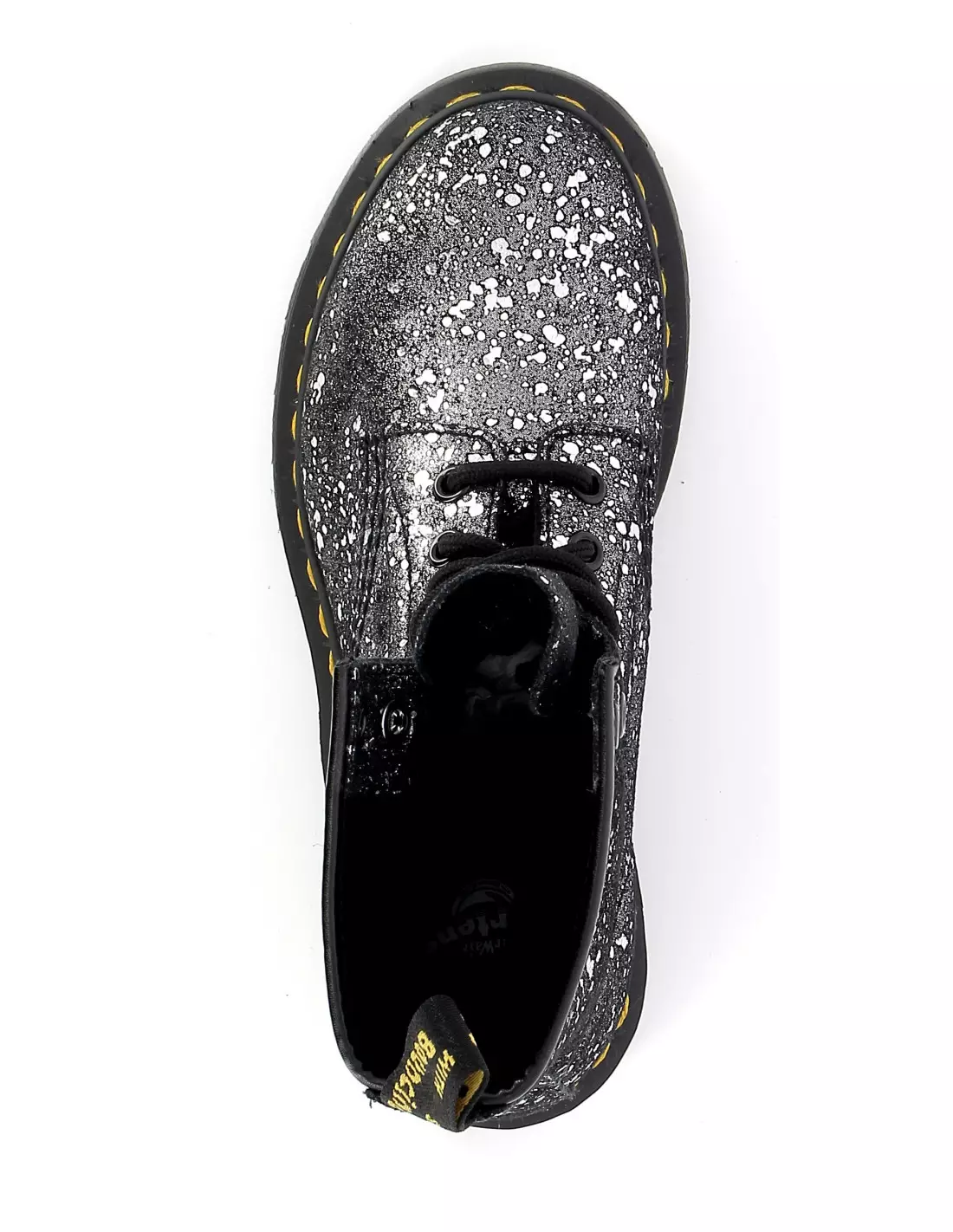 DR MARTENS 1460 PAINT SPLATTER SUEDE - Boots & bottines Blackmetallic