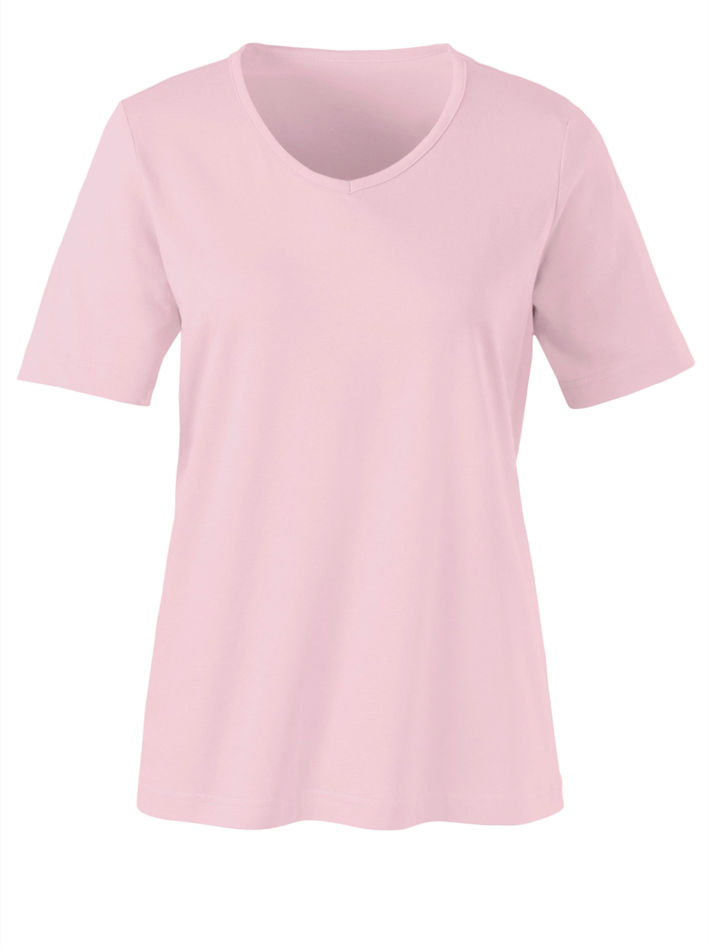 Kurzarmshirt in rosé