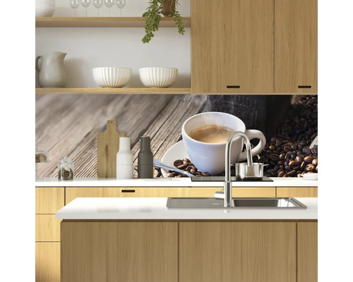 mySpotti Profix keukenachterwand, koffiebonendesign, 100 x 60 cm, PX-10060-1410-HB