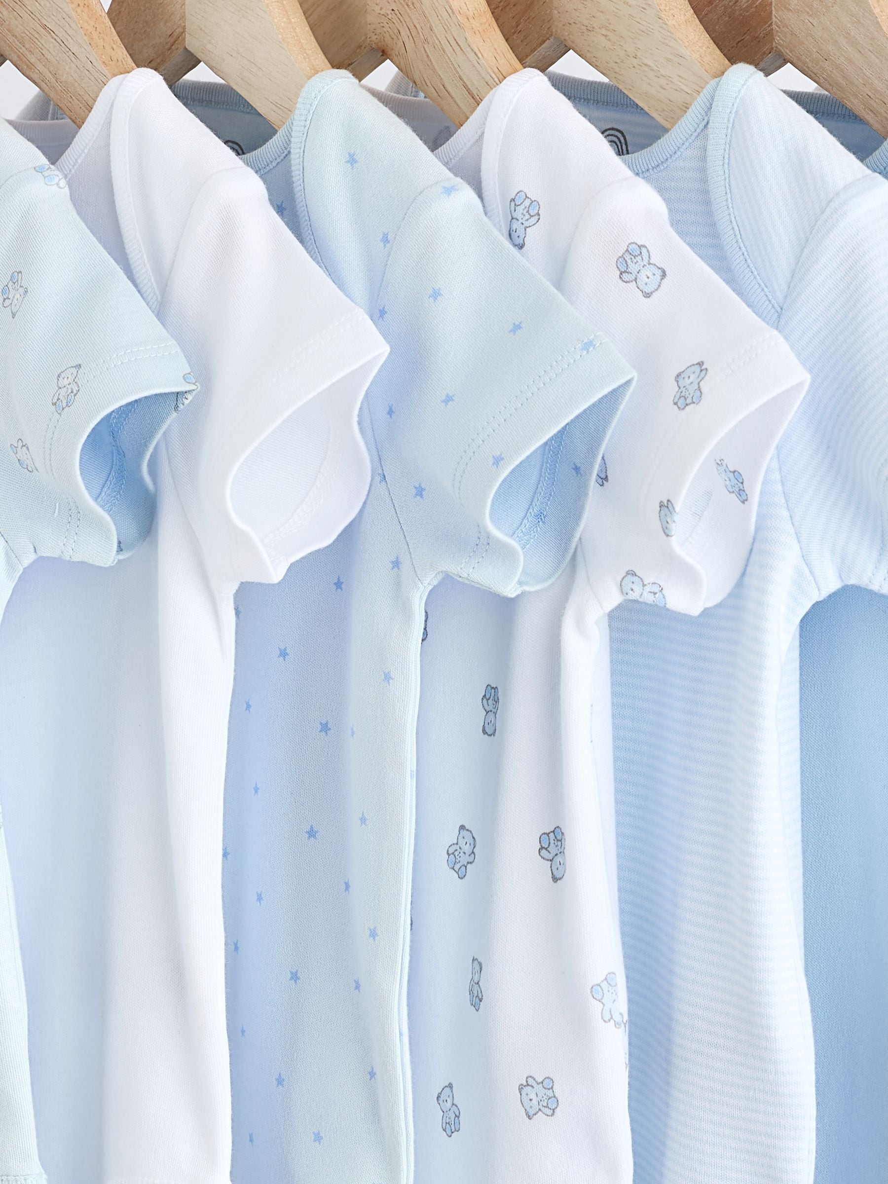 Blauw - Beer Baby Bodysuits met korte mouwen