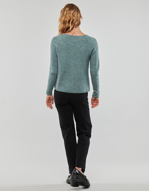 Pieces - PCELLEN LS V-NECK KNIT NOOS BC - Vert