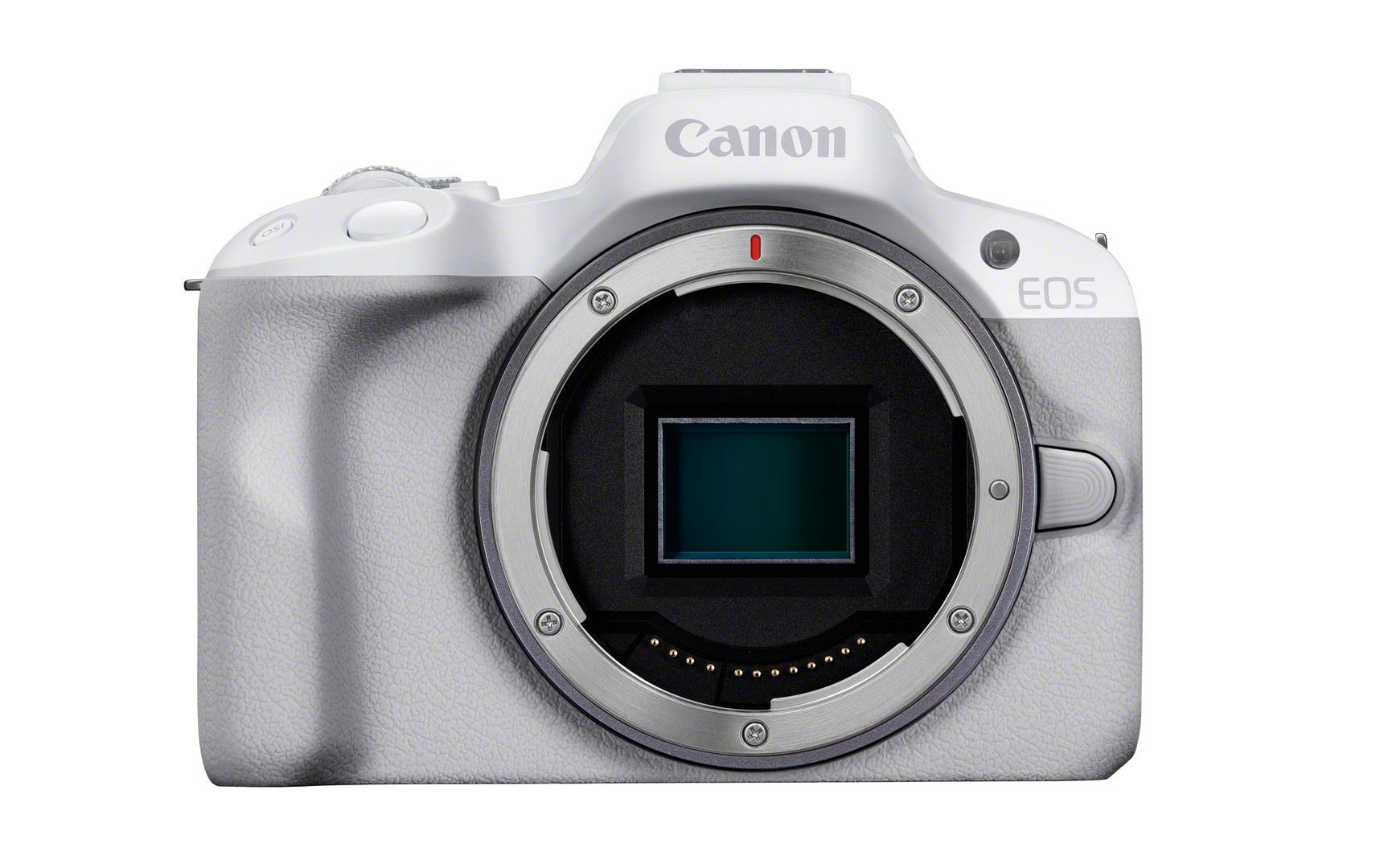 Fotokamera EOS R50 Kit RF-S 18-45 Weiss<br>Perfekte Einstieg in die EOS R Reihe für aktive Content Creator