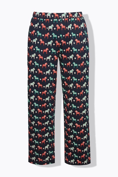 Pyjamahose, Pferde, Taschen, Biobaumwolle