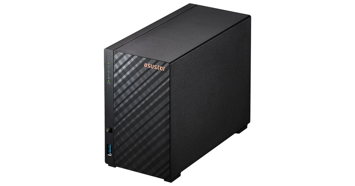 AsustorDrivestor 2 Gen2 (AS1202T) nas  (Zwart, LAN, USB)