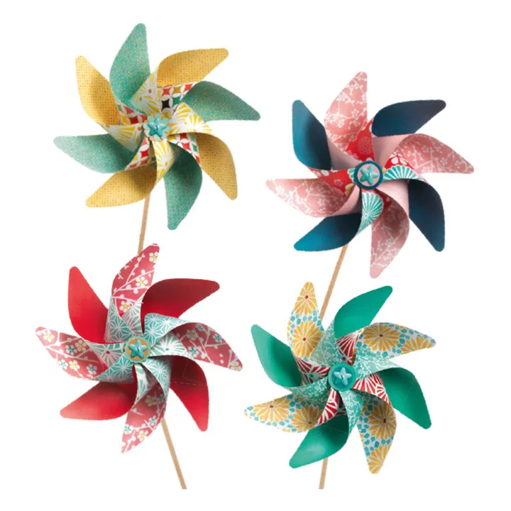 Djeco Moulins à vent à créer - Set de 4