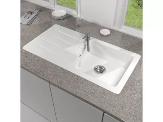 Evier 100 x 51 cm VILLEROY ET BOCH Architectura 60 Blanc