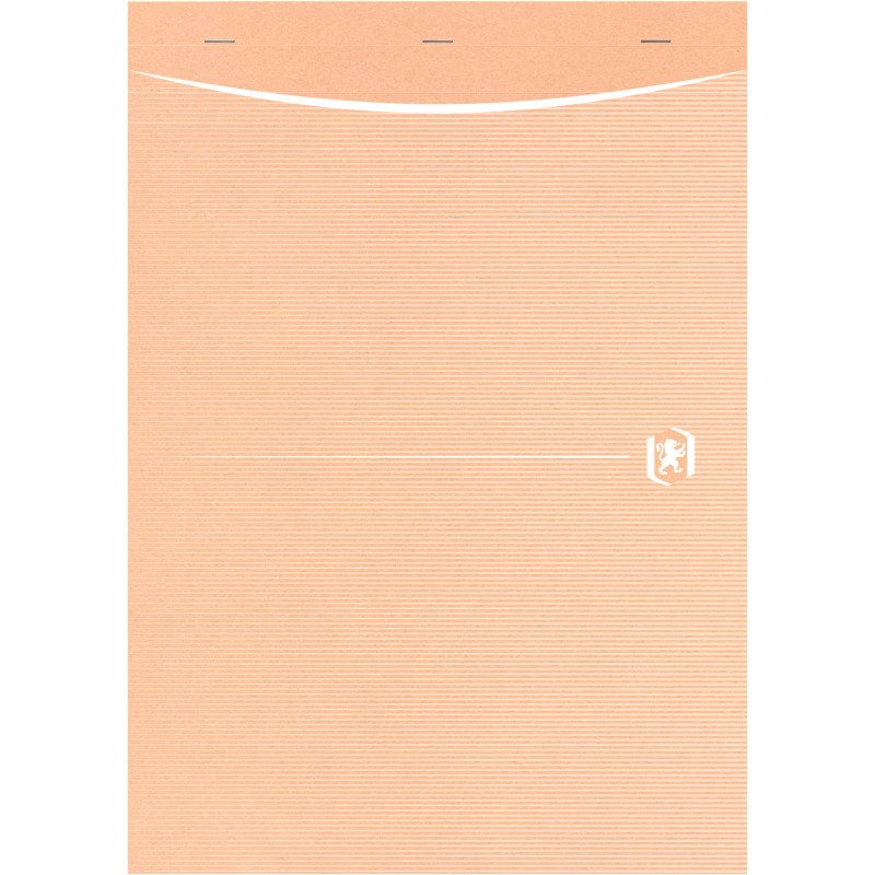 Bloc de bureau recyclé Touareg Oxford A4 21 x 29,7 cm agrafé- 5 x 5 - 80 feuilles