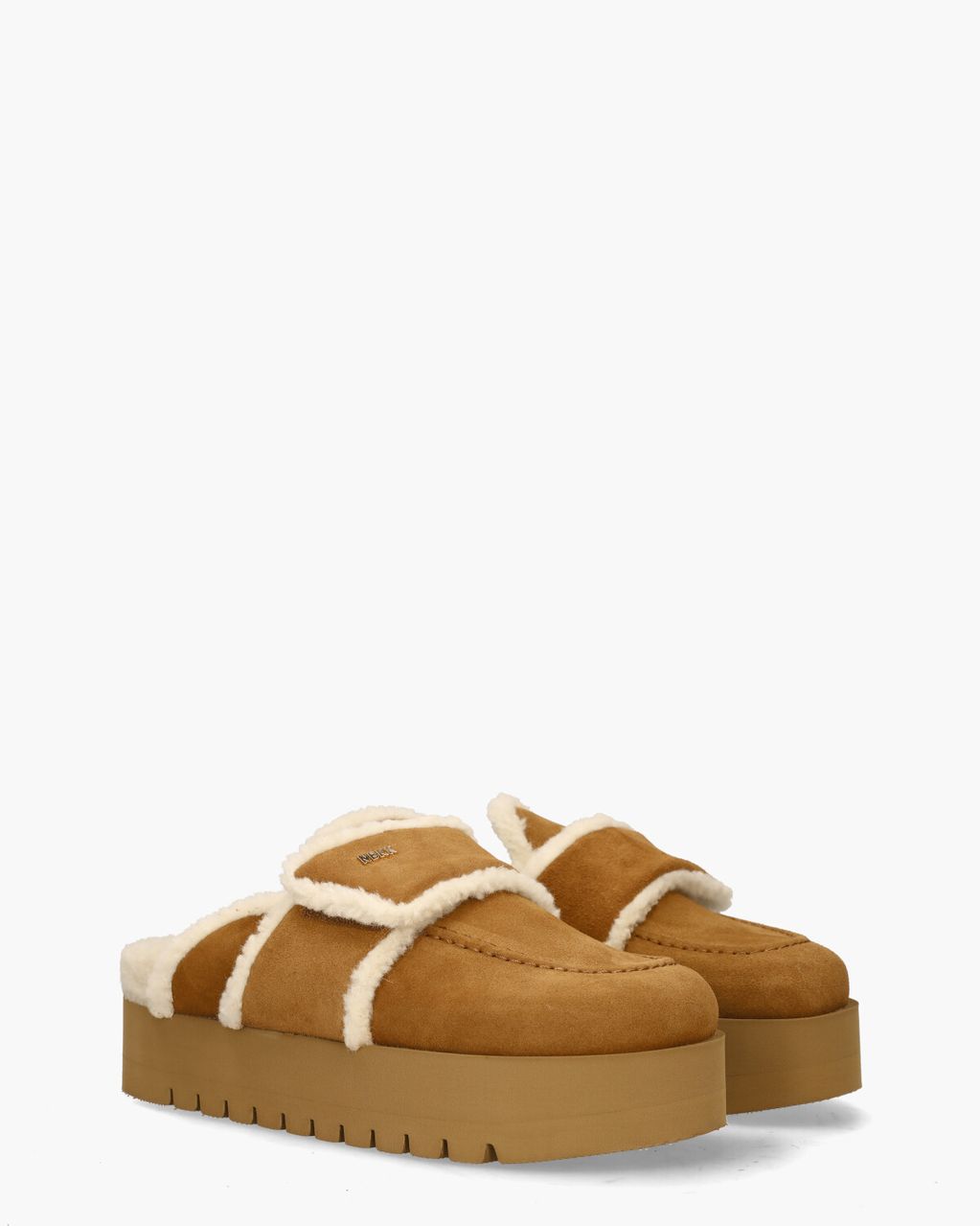 Nubikk Teddy Chunky Fur Cognac Damesslippers