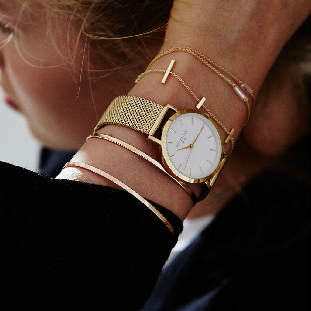 Montre Rosefield The Tribeca Blanc