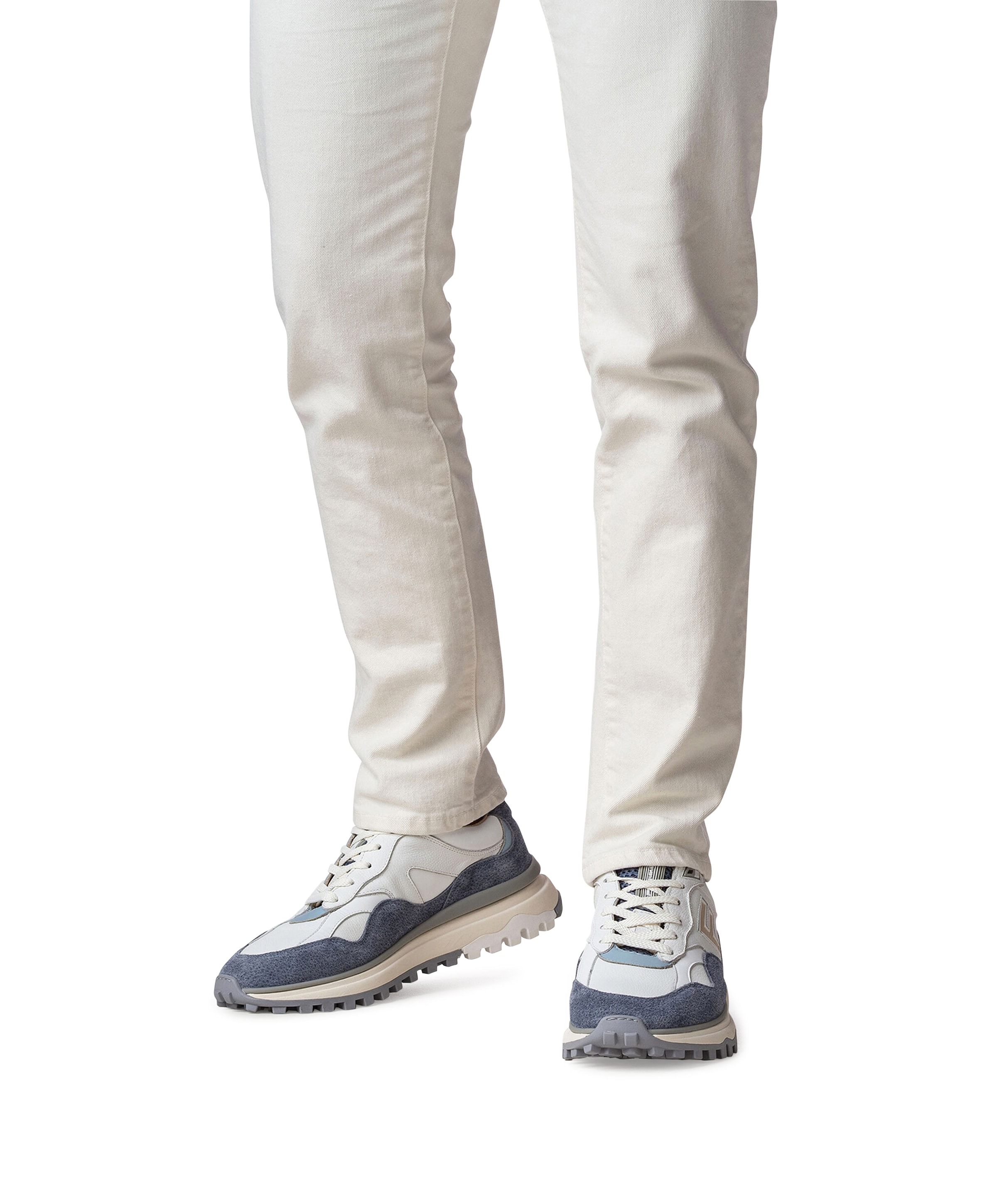Floris van Bommel heren sneakers blauw