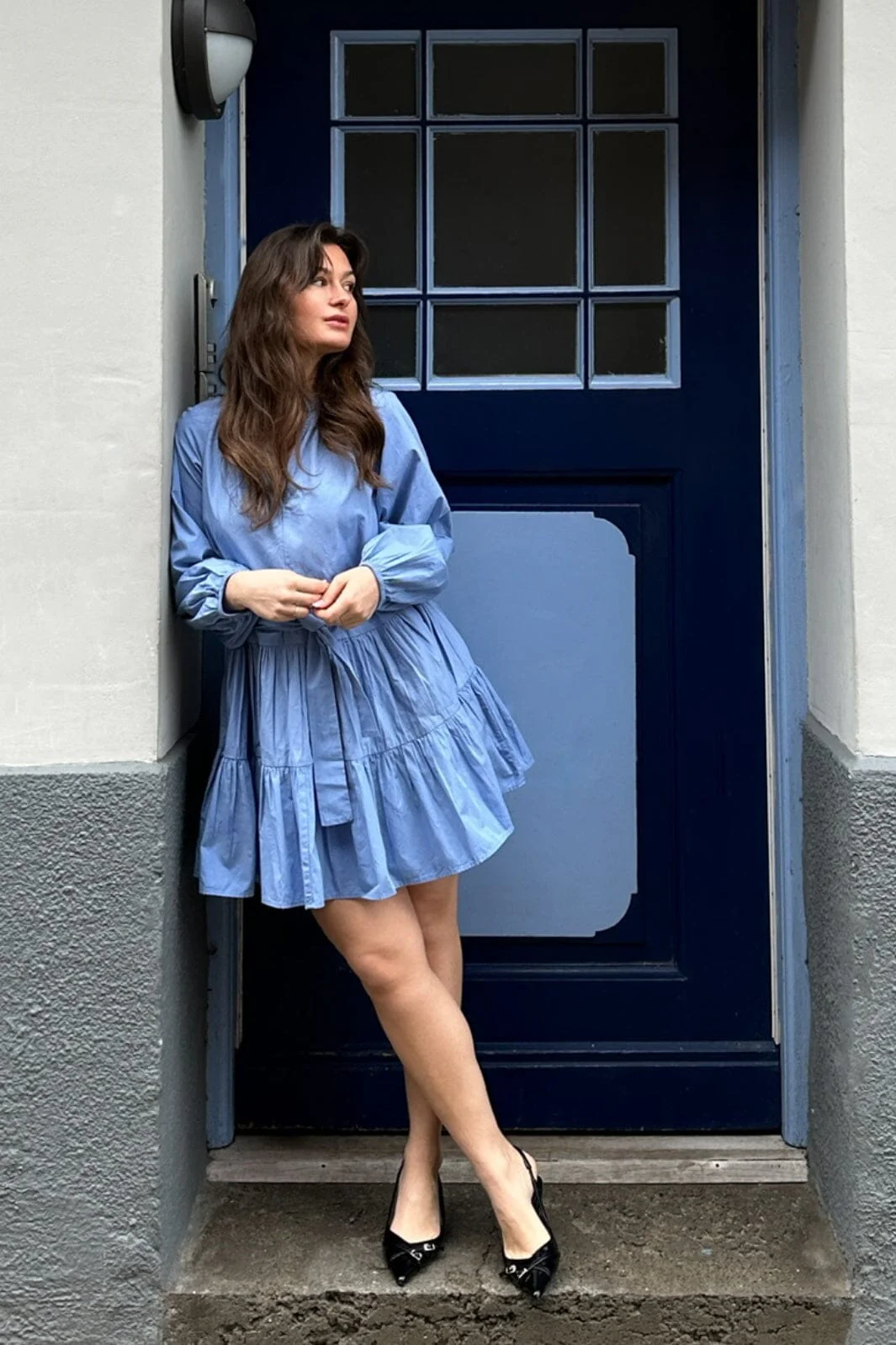 Neo Noir Debbie C Poplin Dress