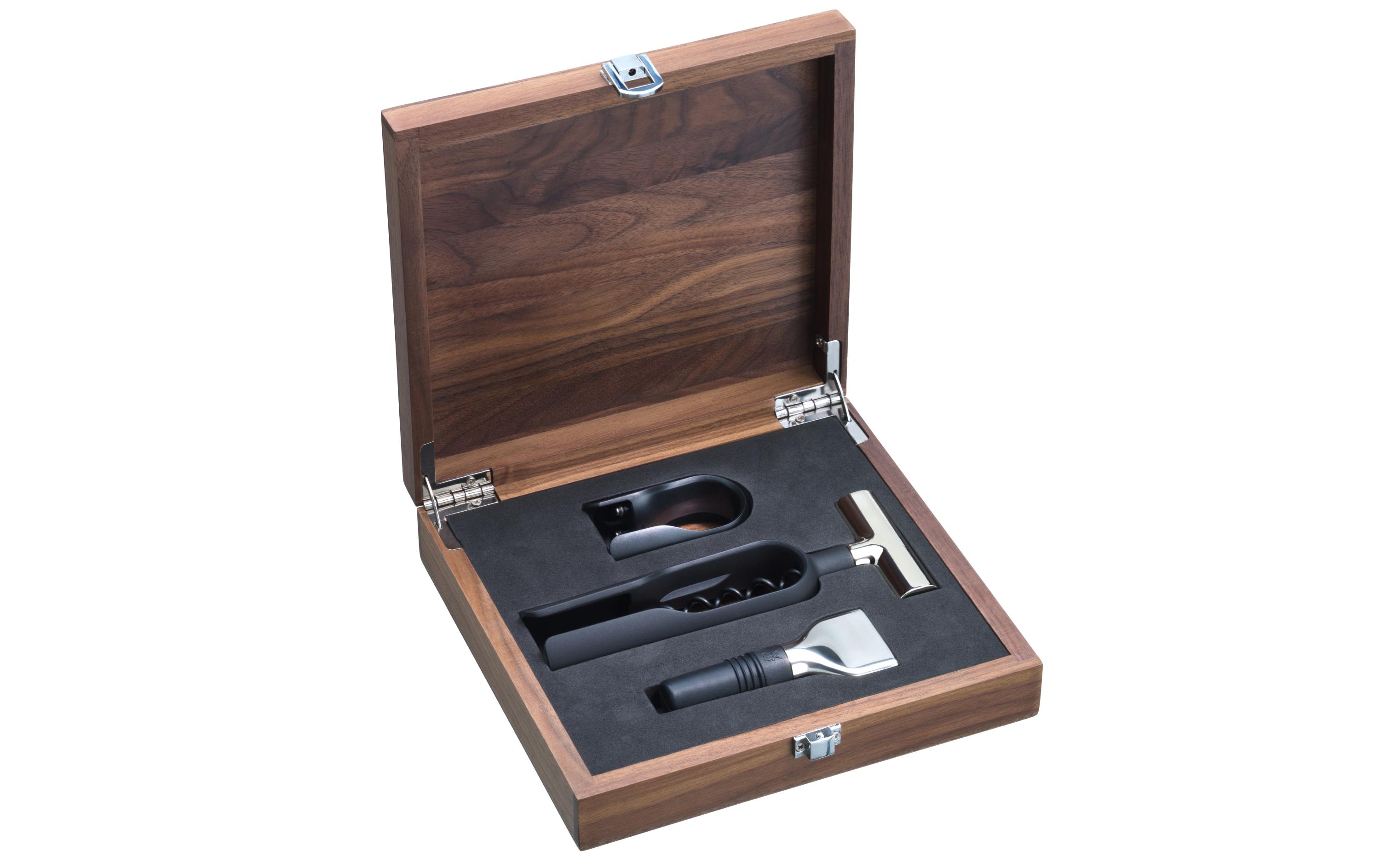 Korkenzieher Set, 3-teilig, WalnussKorkenzieher