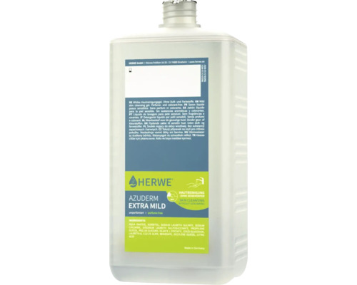 Herwe Azuderm extra milde parfumvrije huidreinigingsgel 1000 ml