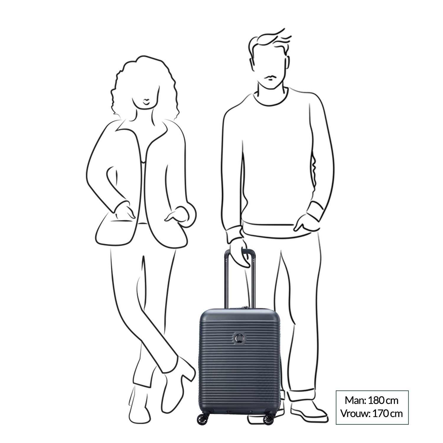 Delsey Freestyle Cabin Trolley 55/40 himmelblau