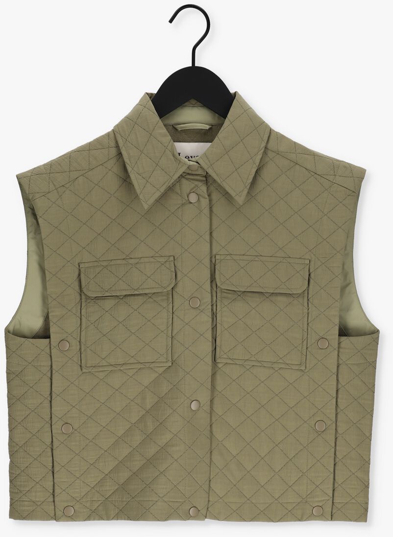 LEVETE ROOM groene levete room gilet sarah 1 shirt