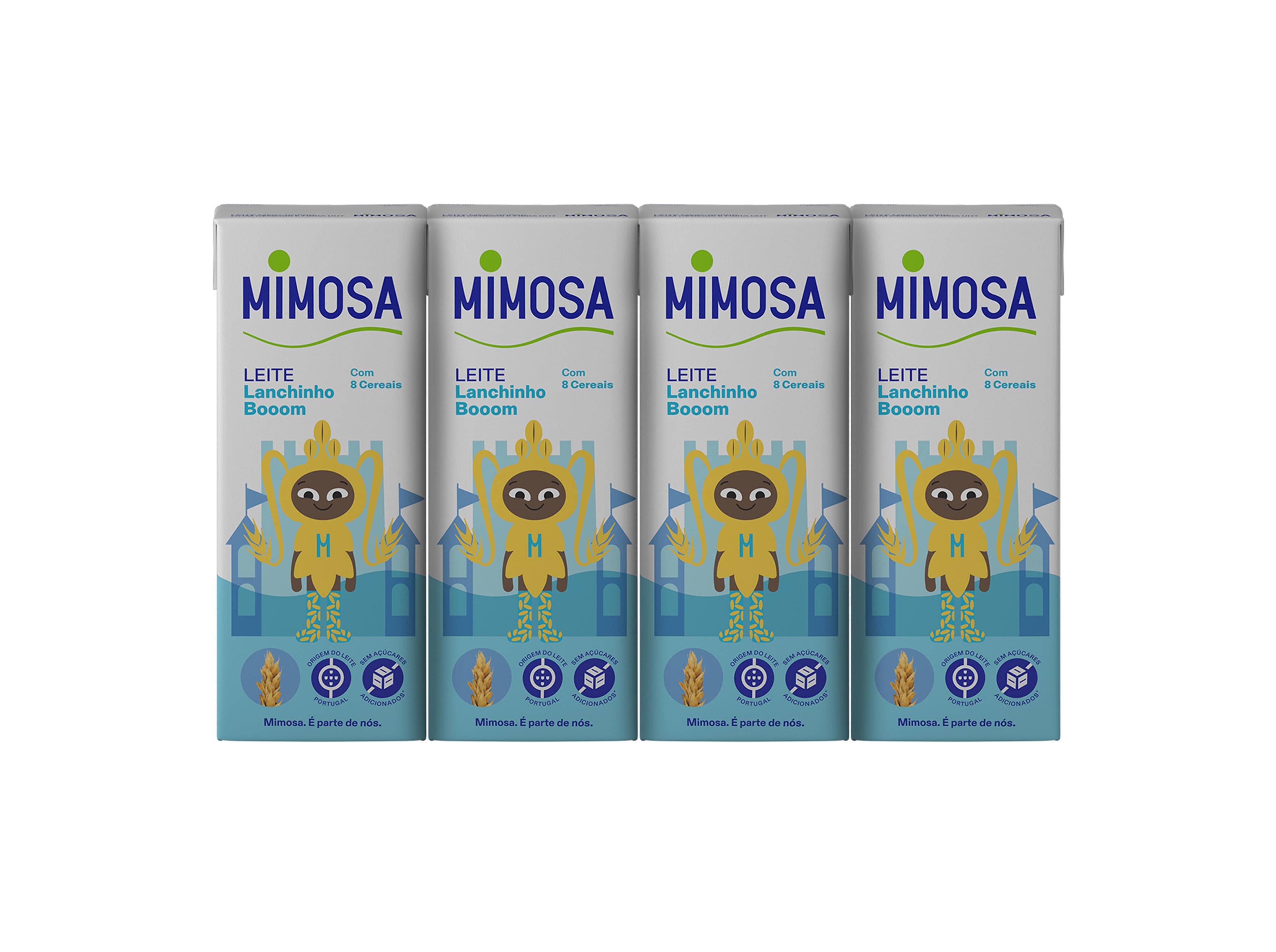 LEITE MIMOSA UHT SABOR CEREAIS 4X200ML