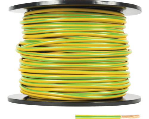 H07 VK 1G16 mm² groen/gele enkeladerige kabel, verkocht per meter