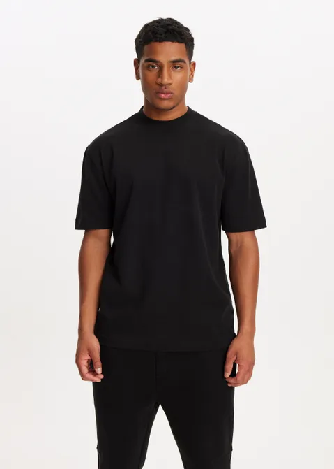 T-shirt met box logo zwart (ZWART)