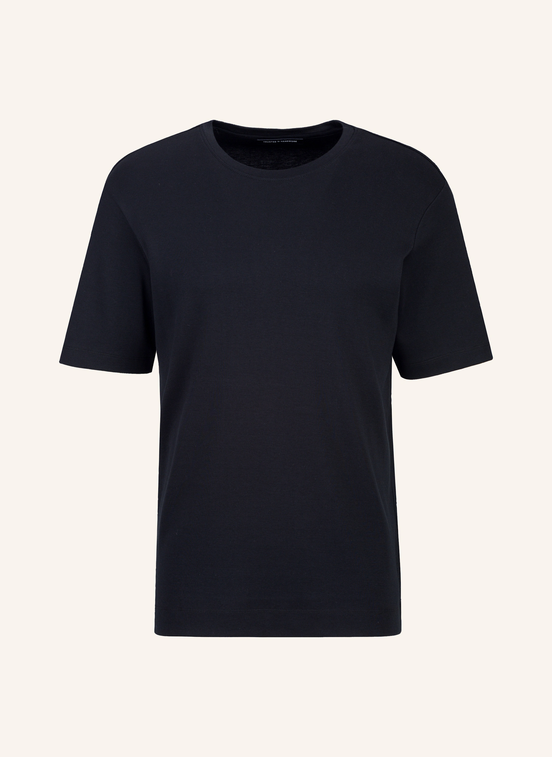 TRUSTED HANDWORK Round Neck 1/2-Sleeve T-Shirt