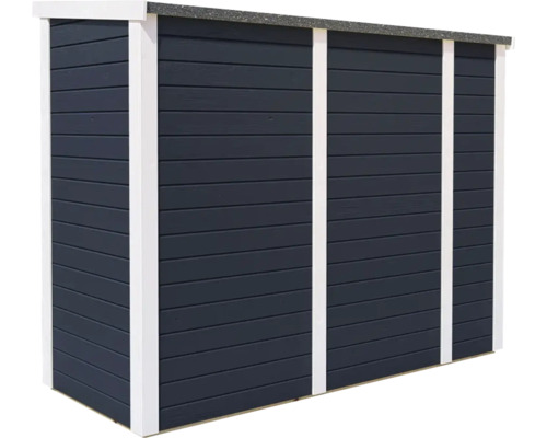 Tuinhuis/fietsenstalling/vuilnisbak Bertilo Multi-Box 3 200x82x163 cm antraciet