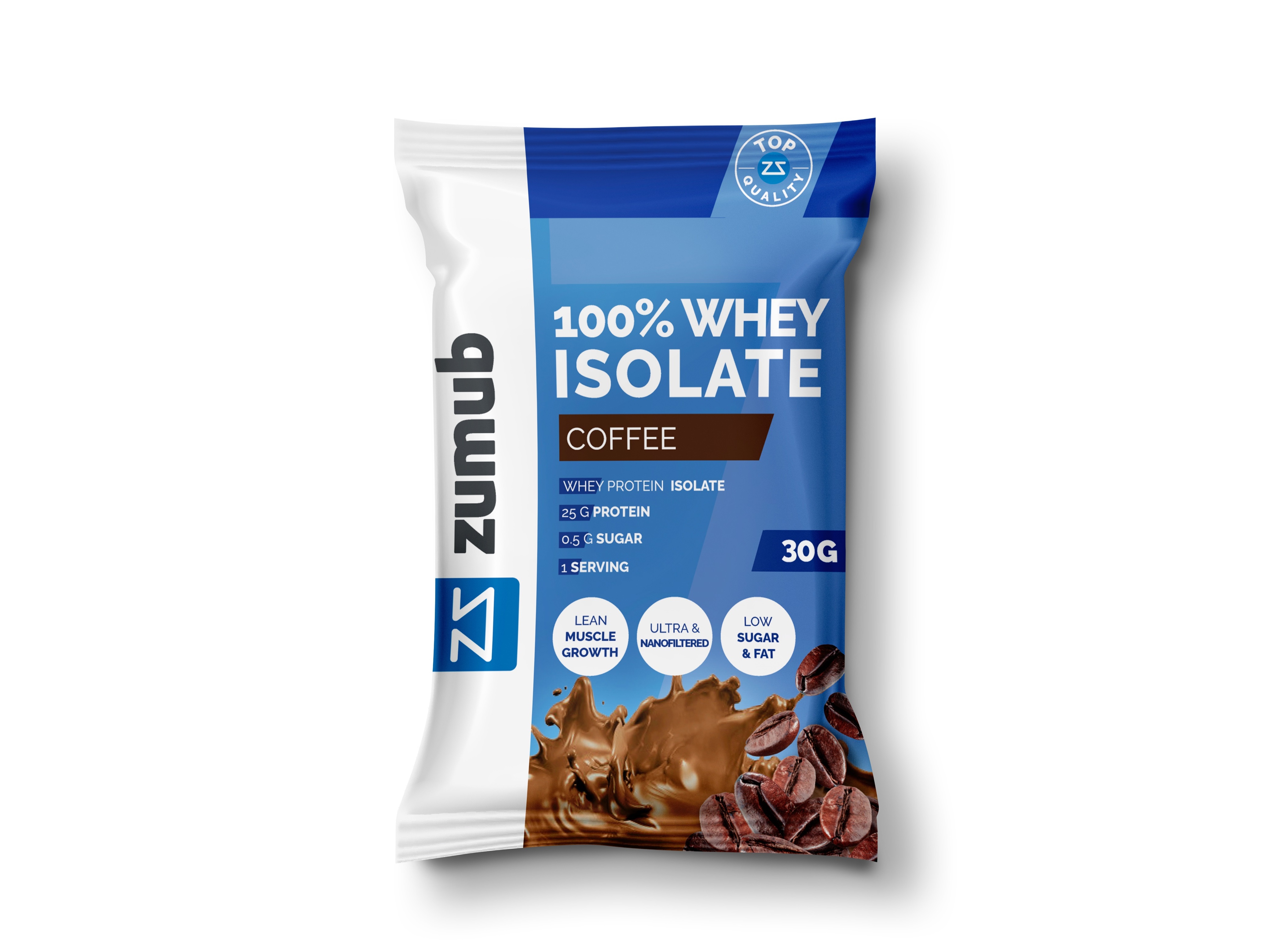 PROTEINA WHEY ZUMUB 100% ISOLADA CAFÉ 30G