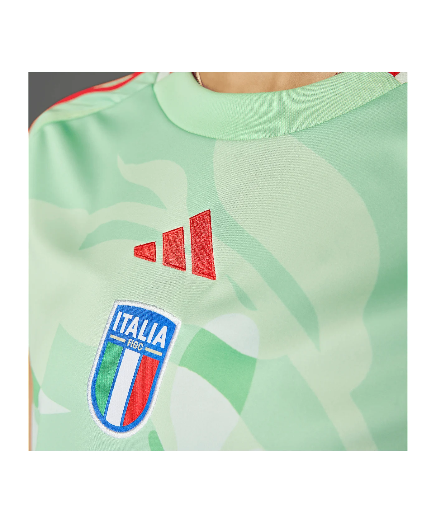 adidas Italien Trikot Auswärts EM 2025 Damen Grün