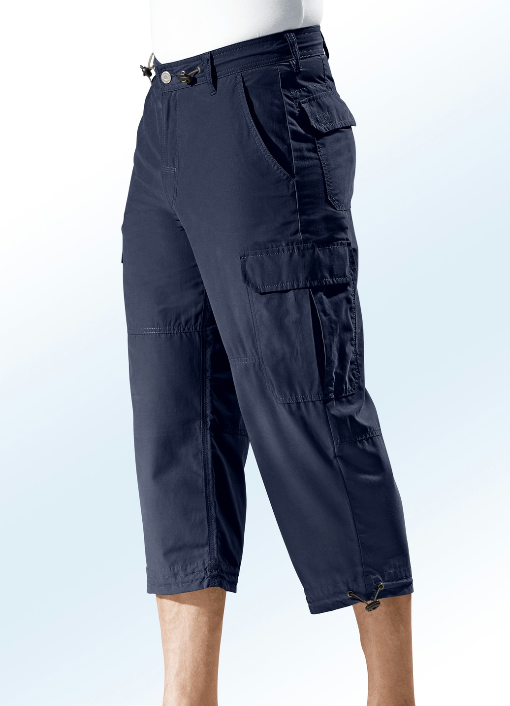 Long-Bermudas aus reiner Baumwolle in 4 Farben