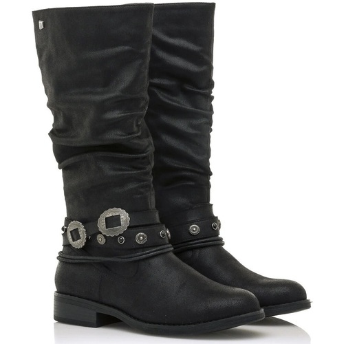 MTNG - MUSTANG BOTA DE MUJER JOVEN NEGRO Negro