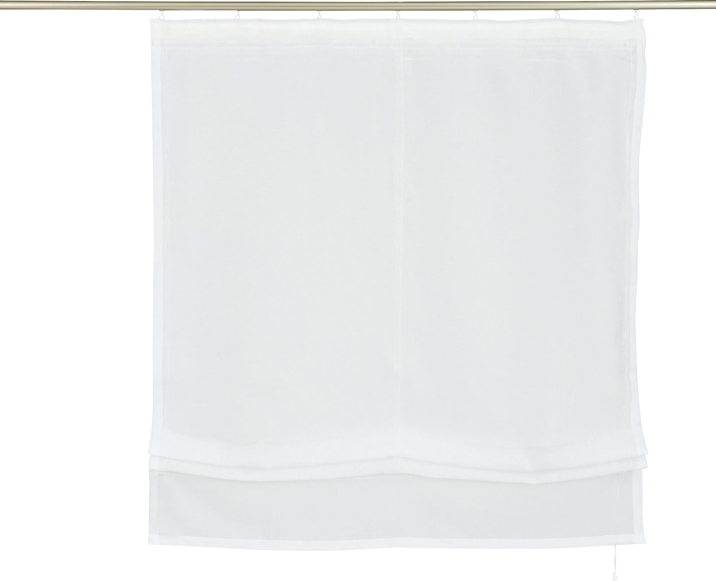 my home Raffrollo »Regina« mit Klettband Transparent, Voile, Polyester