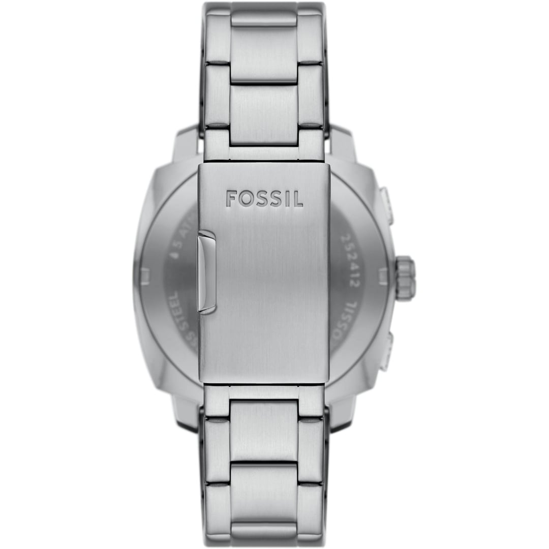 Fossil Machine Chronograph 44mm Silbrig / Schwarz